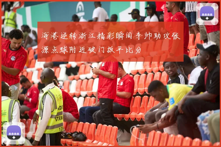 海港逆转浙江精彩瞬间李帅助攻张源点球附近破门扳平比分